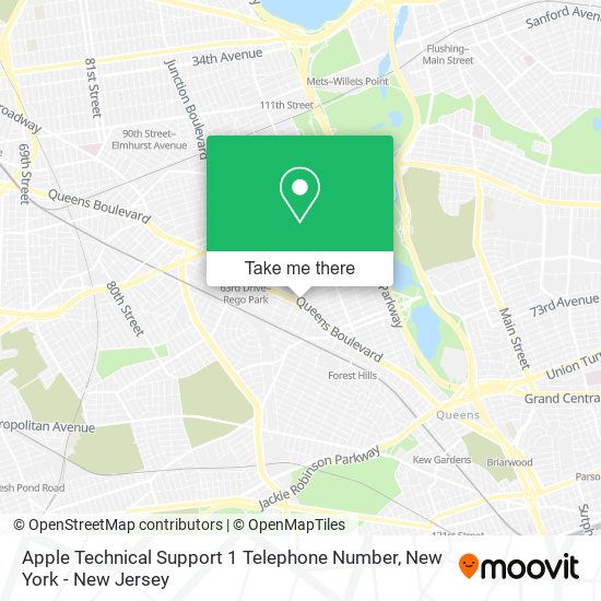 Apple Technical Support 1 Telephone Number map