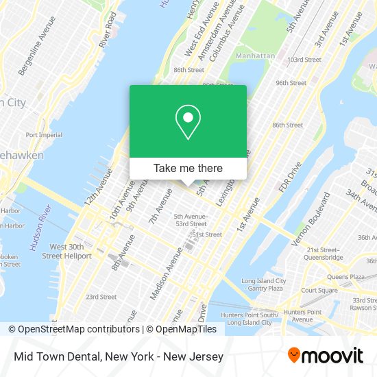 Mapa de Mid Town Dental