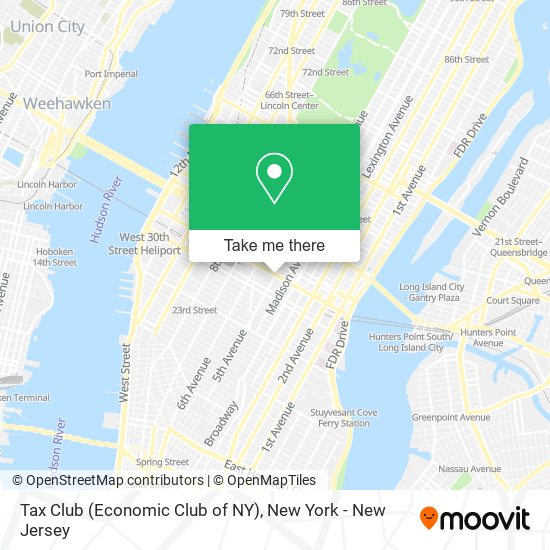 Tax Club (Economic Club of NY) map