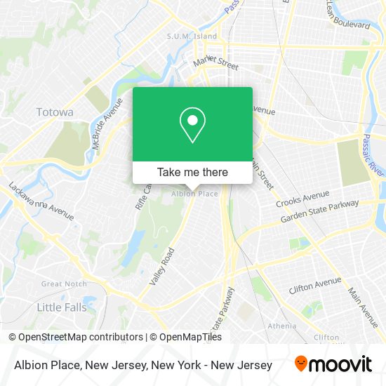 Albion Place, New Jersey map