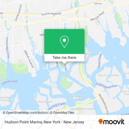Hudson Point Marina map