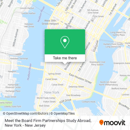 Mapa de Meet the Board Firm Partnerships Study Abroad