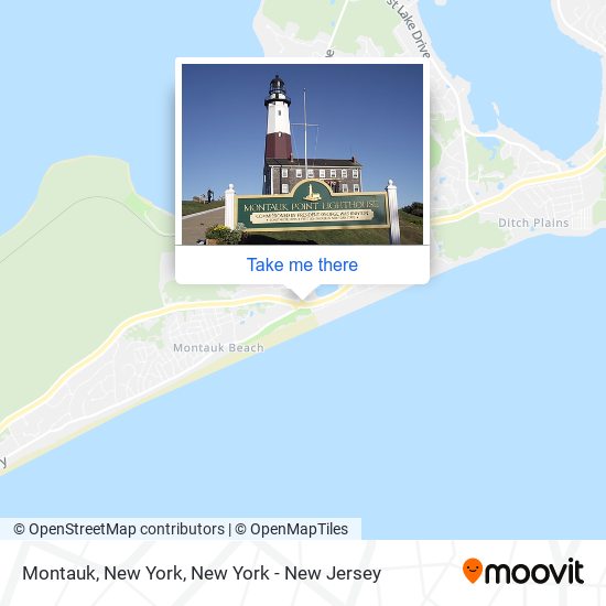 Mapa de Montauk, New York
