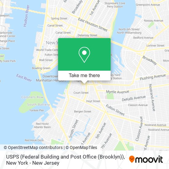 USPS (Federal Building and Post Office (Brooklyn)) map