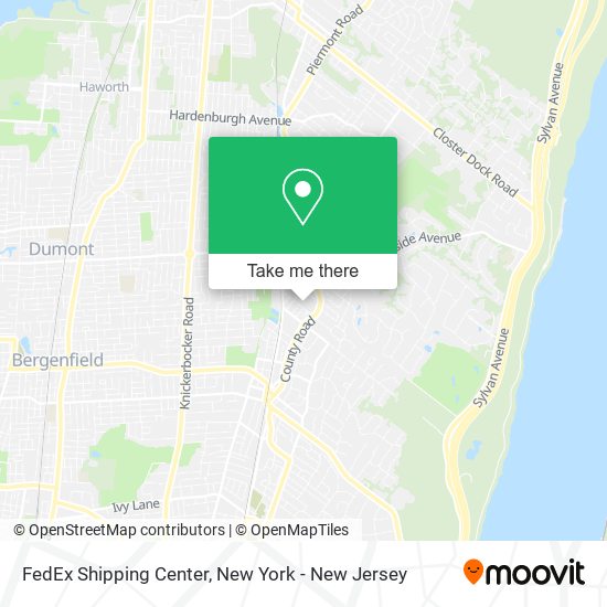 Mapa de FedEx Shipping Center
