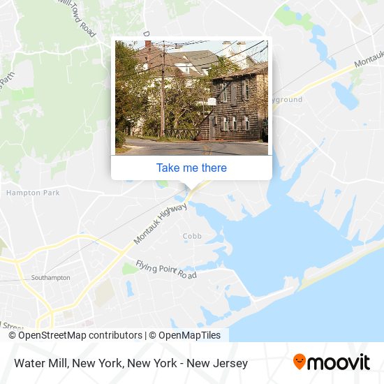 Water Mill, New York map