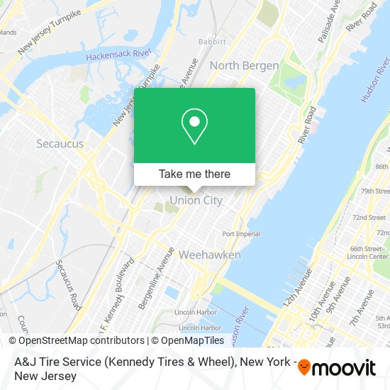 A&J Tire Service (Kennedy Tires & Wheel) map