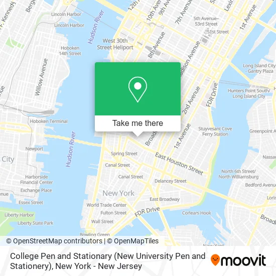 College Pen and Stationary (New University Pen and Stationery) map