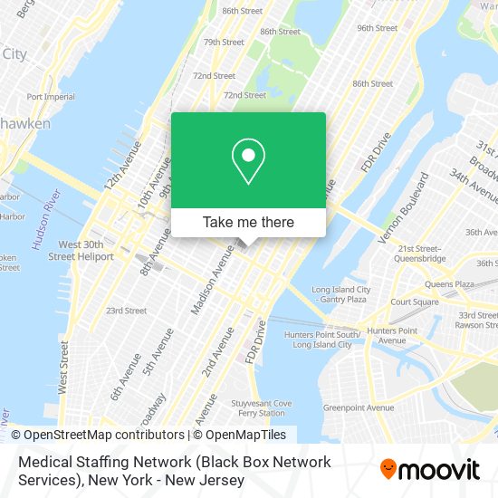 Mapa de Medical Staffing Network (Black Box Network Services)