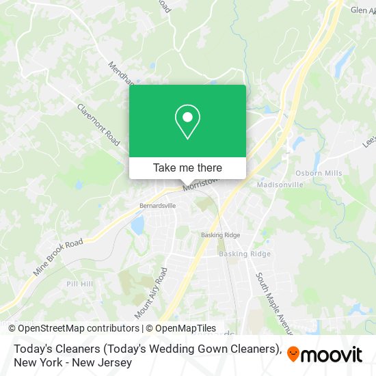 Today's Cleaners (Today's Wedding Gown Cleaners) map