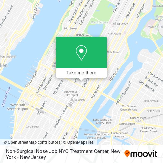 Non-Surgical Nose Job NYC Treatment Center map