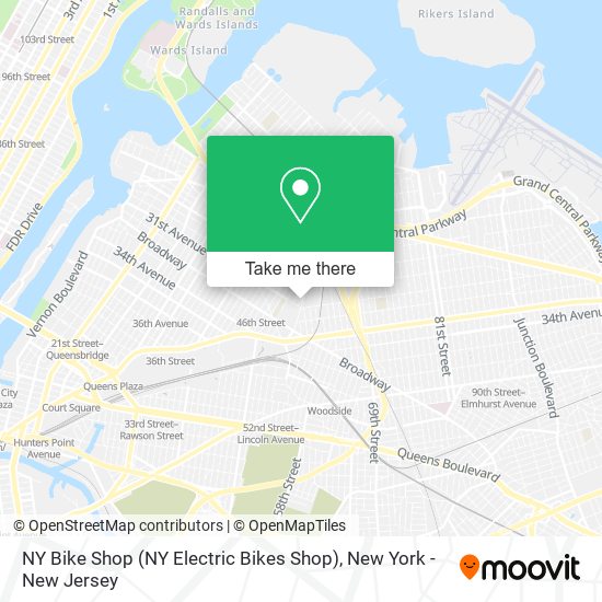 Mapa de NY Bike Shop (NY Electric Bikes Shop)