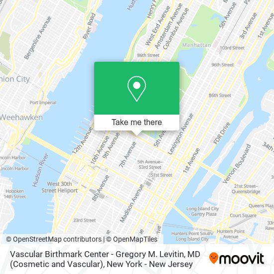 Vascular Birthmark Center - Gregory M. Levitin, MD (Cosmetic and Vascular) map