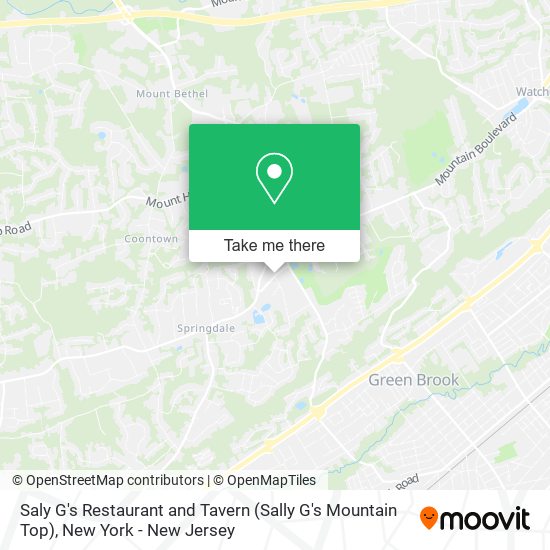 Mapa de Saly G's Restaurant and Tavern (Sally G's Mountain Top)