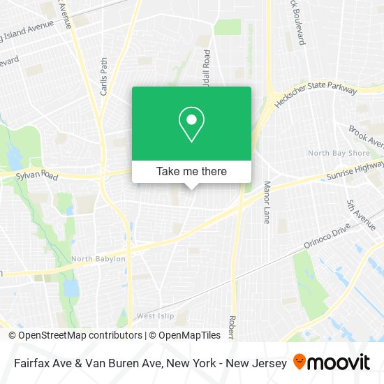 Mapa de Fairfax Ave & Van Buren Ave