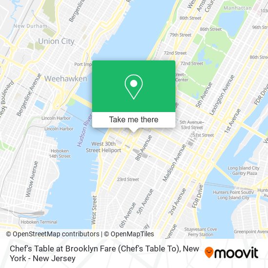 Mapa de Chef's Table at Brooklyn Fare (Chef's Table To)