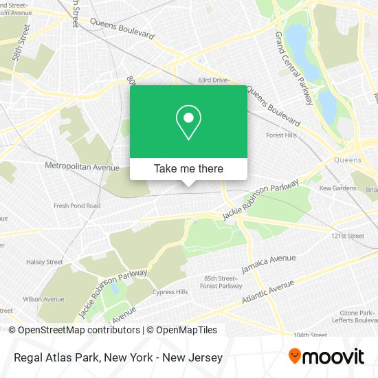 Regal Atlas Park map