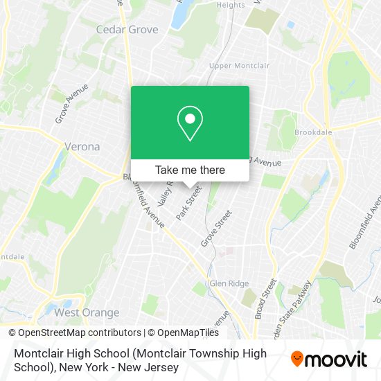 Montclair High School map