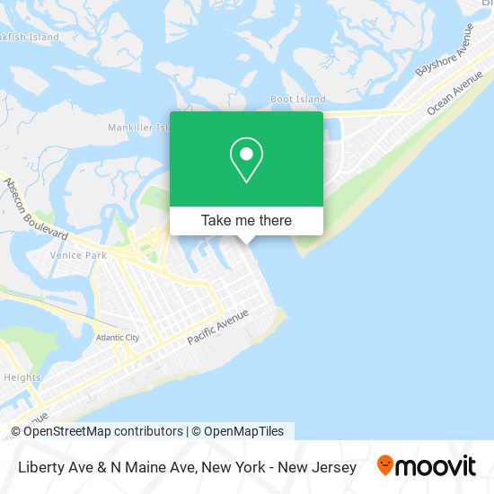 Mapa de Liberty Ave & N Maine Ave