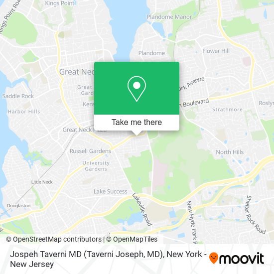 Mapa de Jospeh Taverni MD (Taverni Joseph, MD)