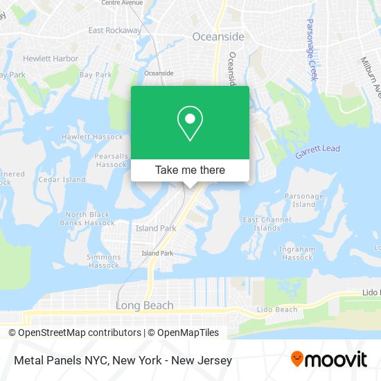 Metal Panels NYC map