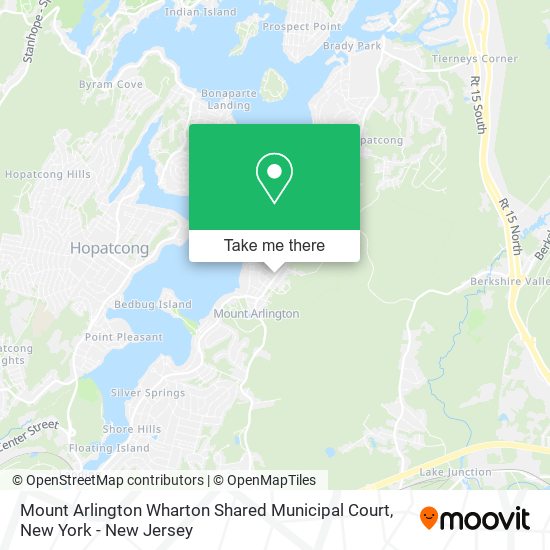 Mount Arlington Wharton Shared Municipal Court map