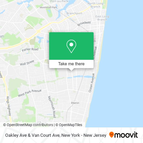 Oakley Ave & Van Court Ave map