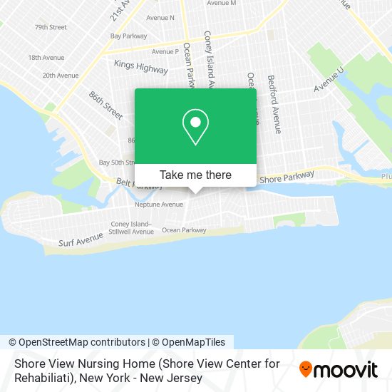 Shore View Nursing Home (Shore View Center for Rehabiliati) map