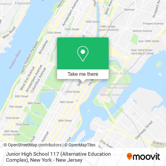 Mapa de Junior High School 117 (Alternative Education Complex)