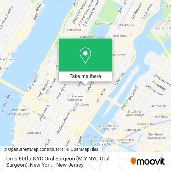 Oms 60th/ NYC Oral Surgeon (M Y NYC Oral Surgeon) map