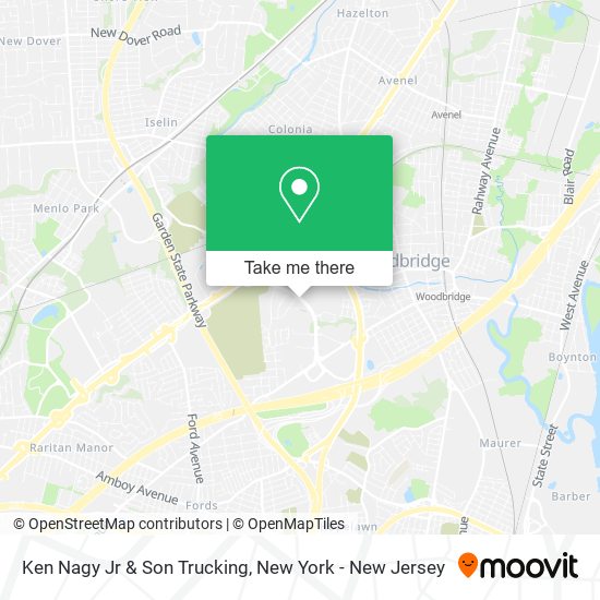 Ken Nagy Jr & Son Trucking map