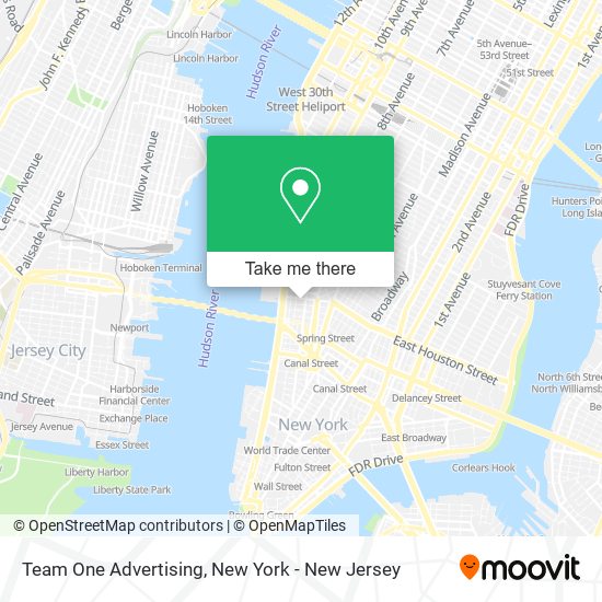 Team One Advertising map