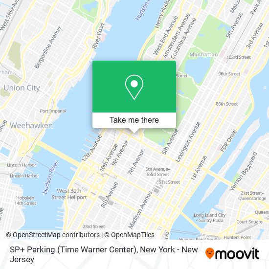 Mapa de SP+ Parking (Time Warner Center)