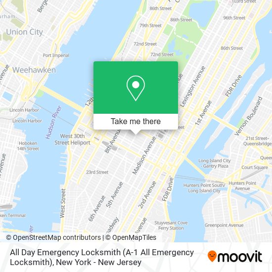 All Day Emergency Locksmith (A-1 All Emergency Locksmith) map