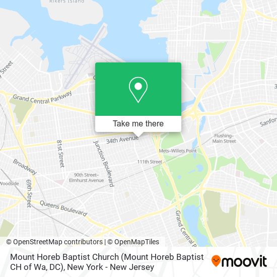 Mapa de Mount Horeb Baptist Church (Mount Horeb Baptist CH of Wa, DC)