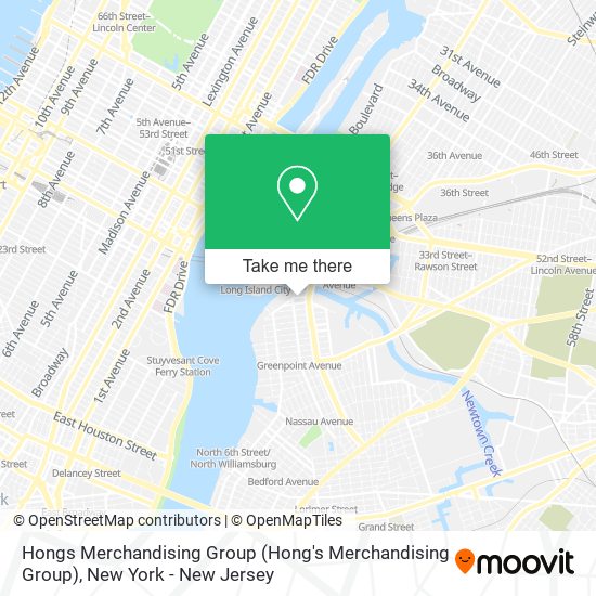 Mapa de Hongs Merchandising Group (Hong's Merchandising Group)