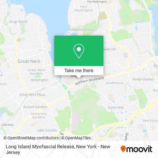 Long Island Myofascial Release map