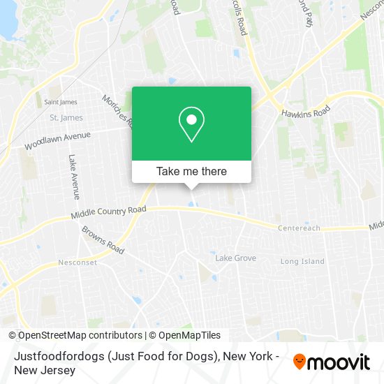 Mapa de Justfoodfordogs (Just Food for Dogs)