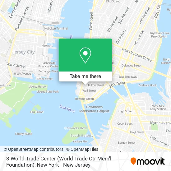 3 World Trade Center (World Trade Ctr Mem'l Foundation) map