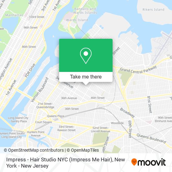 Mapa de Impress - Hair Studio NYC (Impress Me Hair)