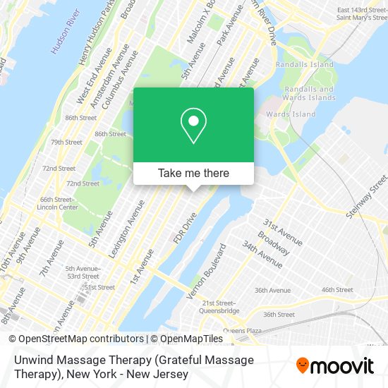 Mapa de Unwind Massage Therapy (Grateful Massage Therapy)