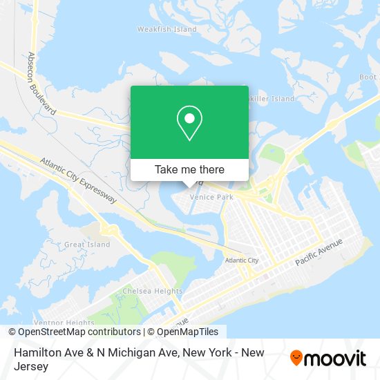 Mapa de Hamilton Ave & N Michigan Ave