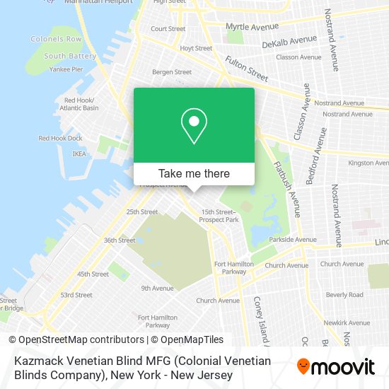 Kazmack Venetian Blind MFG (Colonial Venetian Blinds Company) map