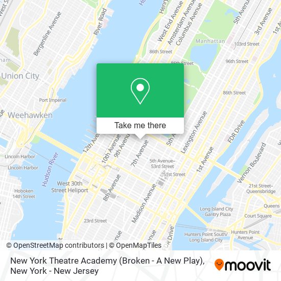 Mapa de New York Theatre Academy (Broken - A New Play)