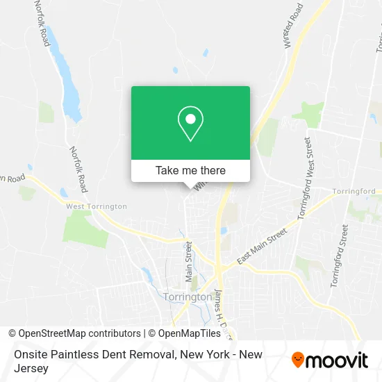 Onsite Paintless Dent Removal map