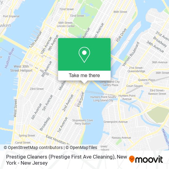 Prestige Cleaners (Prestige First Ave Cleaning) map