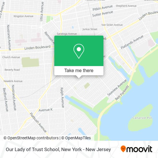 Our Lady of Trust School map