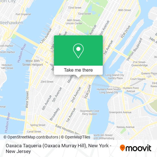 Mapa de Oaxaca Taqueria (Oaxaca Murray Hill)