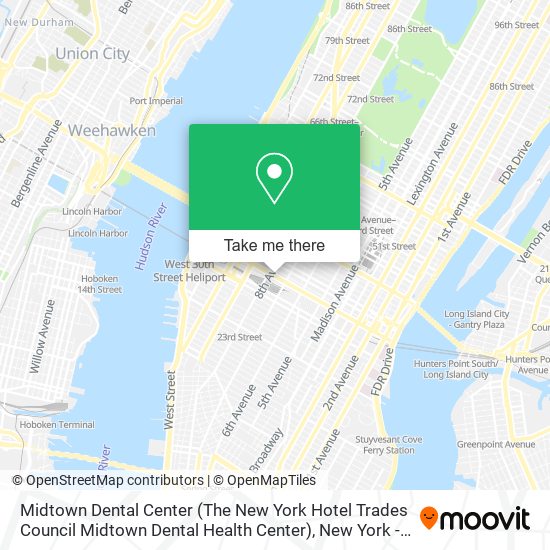 Midtown Dental Center (The New York Hotel Trades Council Midtown Dental Health Center) map
