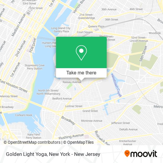 Golden Light Yoga map